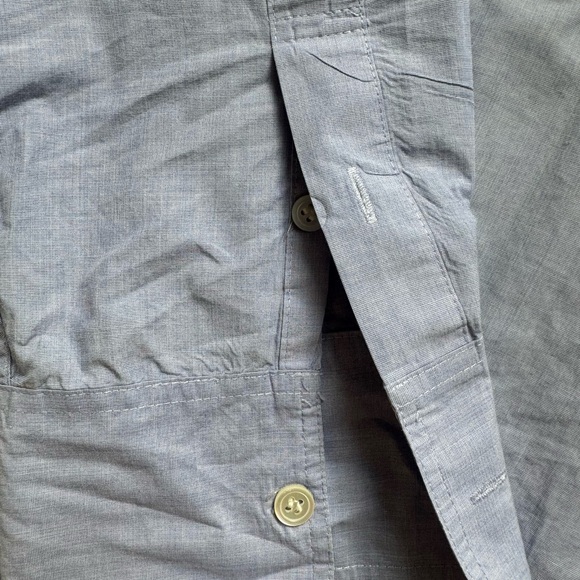 J Crew women’s cotton poplin shirt - oversized - L - heathered light blue - Picture 10 of 11